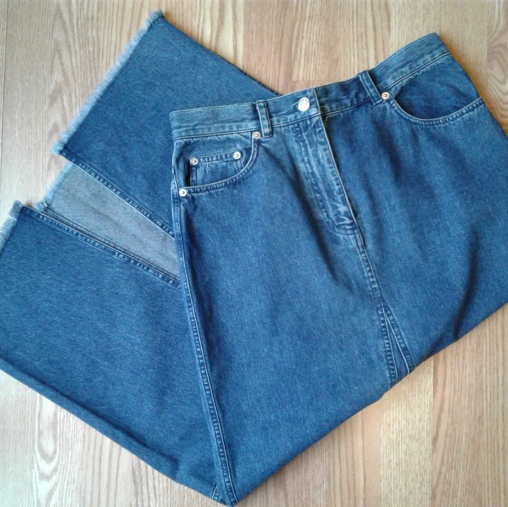 Lauren jeans Co long blue jean skirt